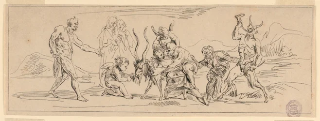 Bacchanal mit einer Ziege