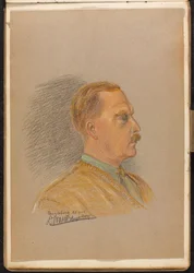 Porträt eines britischen Offiziers, Juli 1915 (Zeichnung)