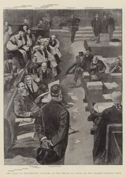 Der Herzog von Devonshire spricht im House of Lords über das Gemeinderatsgesetz