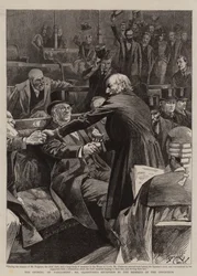 Die Eröffnung des Parlaments, Mr. Gladstones Empfang durch die Mitglieder der Opposition