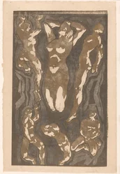 Komposition mit sechs menschlichen Figuren