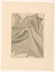 Geometrische Muster von Eisblumen