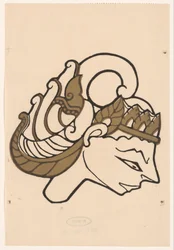 Kopf einer Wayang-Puppe