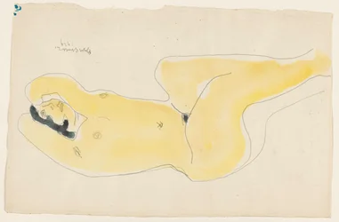 Liegende nackte Frau