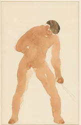 Stehender nackter Mann