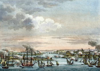 Die französische Flotte in Malta