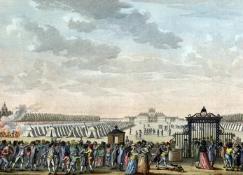 Truppen am Champ de Mars