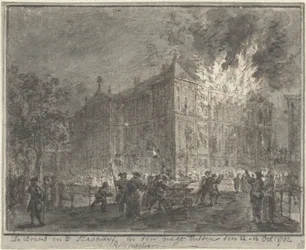 Brand im Rathaus von Amsterdam, 1762