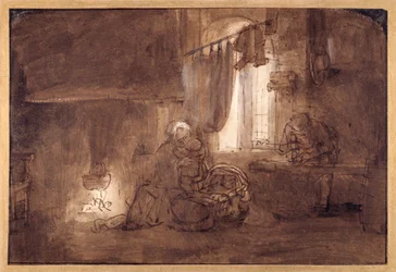 Die Heilige Familie in der Werkstatt des Zimmermanns