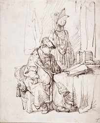 Ein Schauspieler in seiner Garderobe