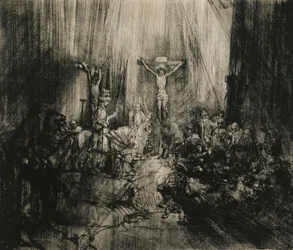 Christus gekreuzigt zwischen den beiden Dieben - "Die drei Kreuze", ca. 1653-1661