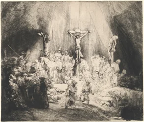Christus zwischen den beiden Dieben gekreuzigt (Die drei Kreuze)