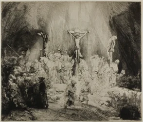 Christus gekreuzigt zwischen den beiden Dieben: "Die drei Kreuze"