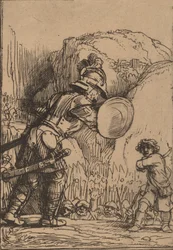 David und Goliath, 1655