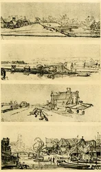 Vier Landschaftsstudien