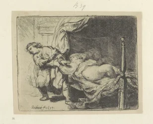Joseph und die Frau von Potiphar (Recueil de quatre-vingt-cinq estampes originales)