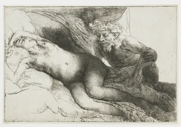 Jupiter und Antiope: die größere Platte