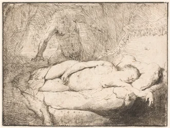 Jupiter und Antiope: die kleinere Platte