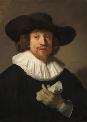 Mann mit einem Notenblatt, 1633