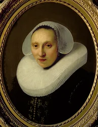 Porträt von Cornelia Pronck, Ehefrau von Albert Cuyper, im Alter von 33 Jahren, 1633