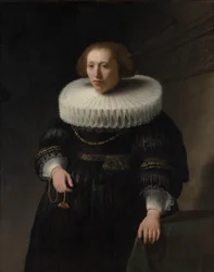 Porträt einer Frau, wahrscheinlich ein Mitglied der Familie Van Beresteyn, 1632