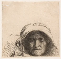 Rembrandts Mutter: Nur Kopf, volle Ansicht