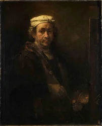 Selbstporträt am Staffelei, 1660