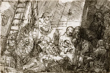 Die Beschneidung im Stall, 1654