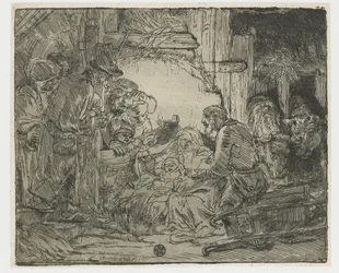 Die Anbetung der Hirten: mit der Lampe