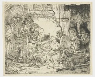 Die Anbetung der Hirten: mit der Lampe