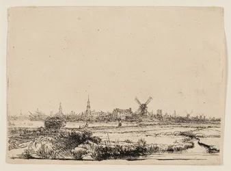 Ansicht von Amsterdam vom Kadijk