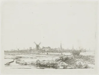 Ansicht von Amsterdam vom Kadijk