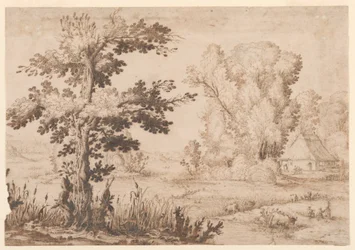 Landschaft mit einem Cottage