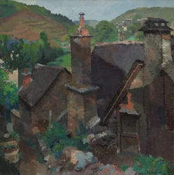 Alter Kamin in Estaing, Aveyron