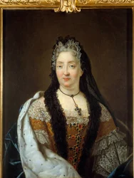Porträt von Anne Marie de La Tremoille, Prinzessin der Ursins (1642-1722)