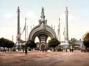 Großer Eingang der Weltausstellung 1900 in Paris von René Binet