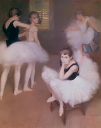 Jeunes danseuses au repos