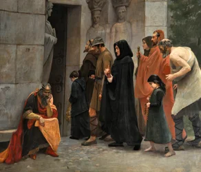 Raymond VI Graf von Toulouse wird exkommuniziert (Detail)