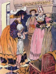 Ein kleines Mädchen zur Zeit der Renaissance