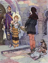 Ein kleines Mädchen aus feudalen Zeiten