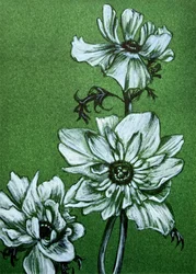 Unheimliche grüne Blumen