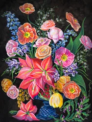 Dramatisches Blumenarrangement