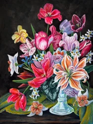 Lebendiger Blumenstrauß