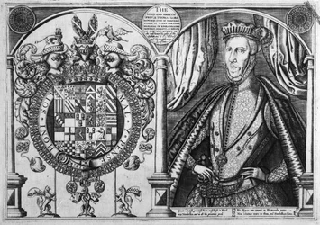 Thomas Howard, 4. Herzog von Norfolk und sein Wappen, 1616