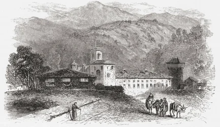 Kloster in Vallombrosa, Florenz, Italien im späten 19. Jahrhundert. Aus Italienische Bilder von Rev. Samuel Manning, veröffentlicht ca. 1890.