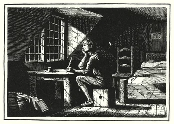 Hans Christian Andersen: Der Kobold und der Höker (Lithografie)