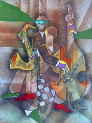 Abstrakte Jazz-Performance