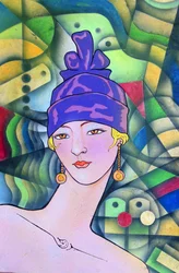 Elegante Deco-Frau