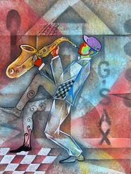 Lebendiger Saxophon-Jazz