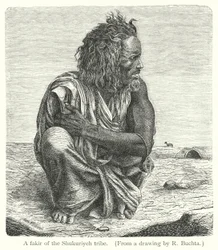 Ein Fakir des Shukuriyeh-Stammes